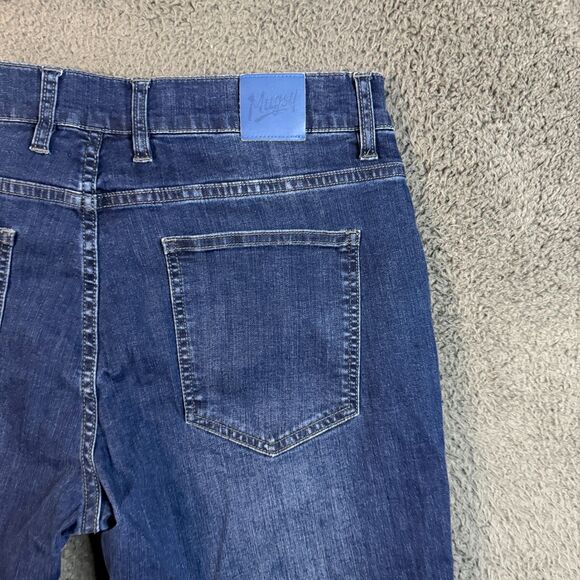 Mugsy Jeans Mens 35x30 (Fits 33x27) Blue Fultons Tapered Fit Stretch Dark Wash - Picture 8 of 15